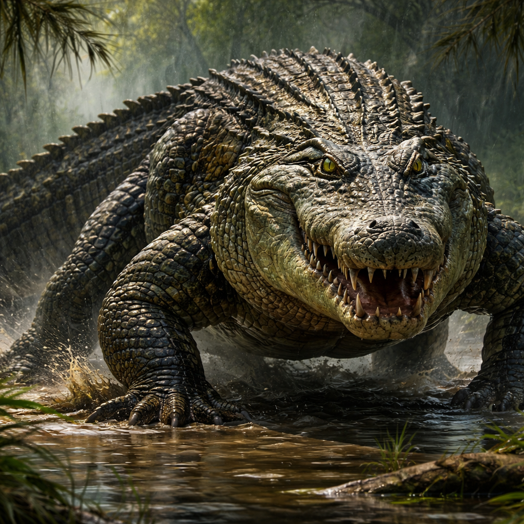 Crogator, hybrid of Alligator and Crocodile