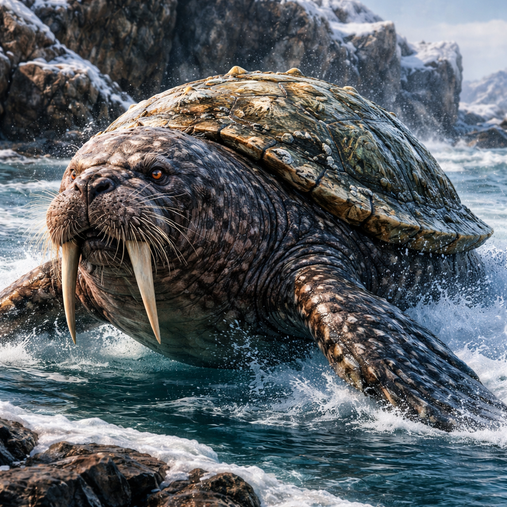Walrurtle, hybrid of Walrus and Turtle
