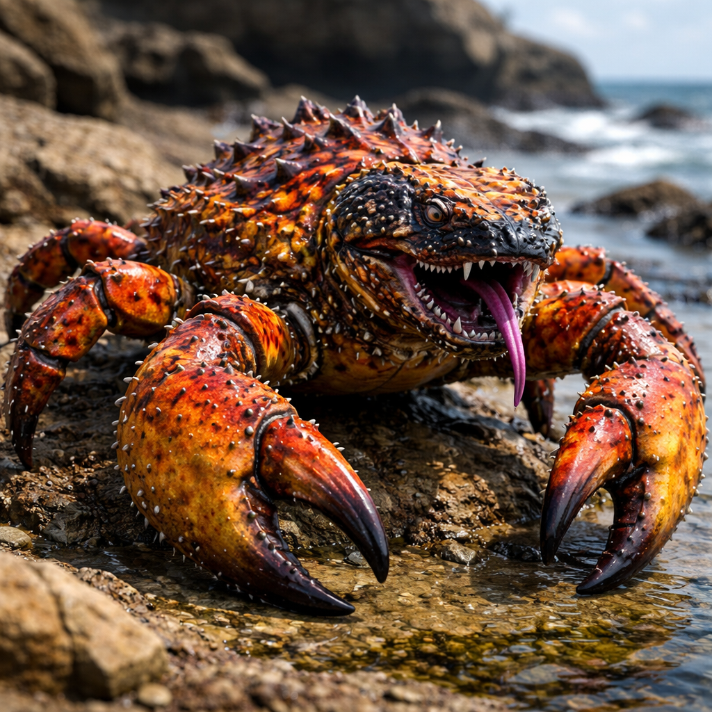 Crabmon, hybrid of Gila monster and Crab