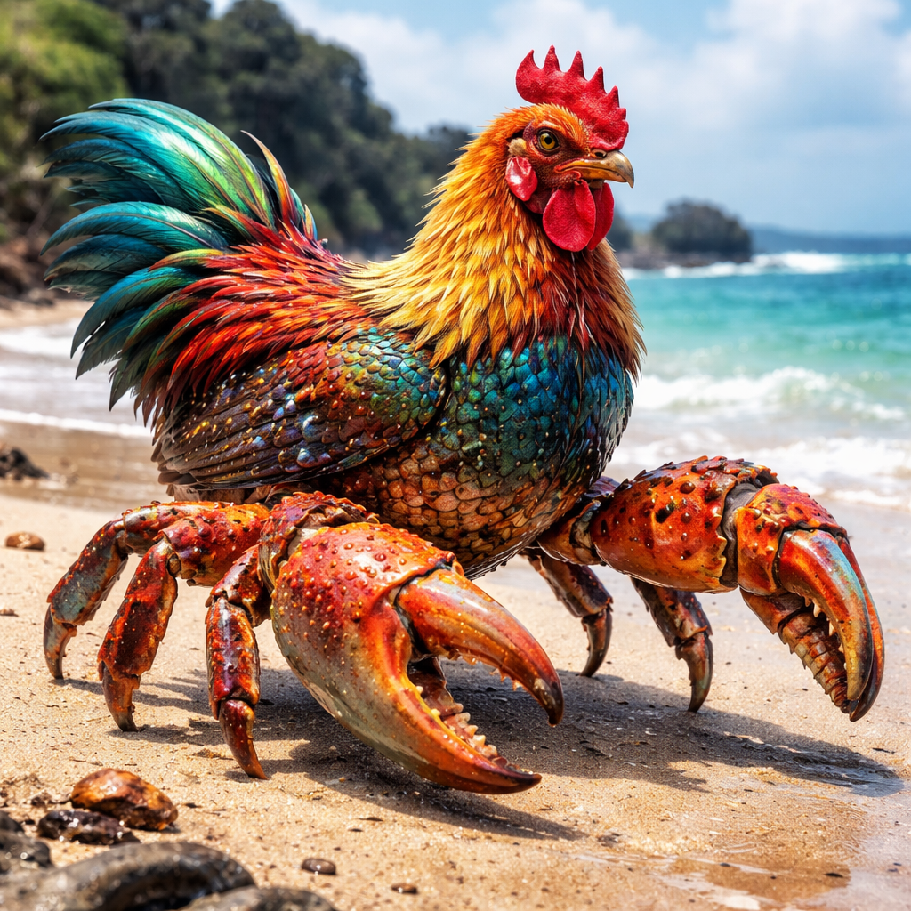 Chickrab, hybrid of Chicken and Crab