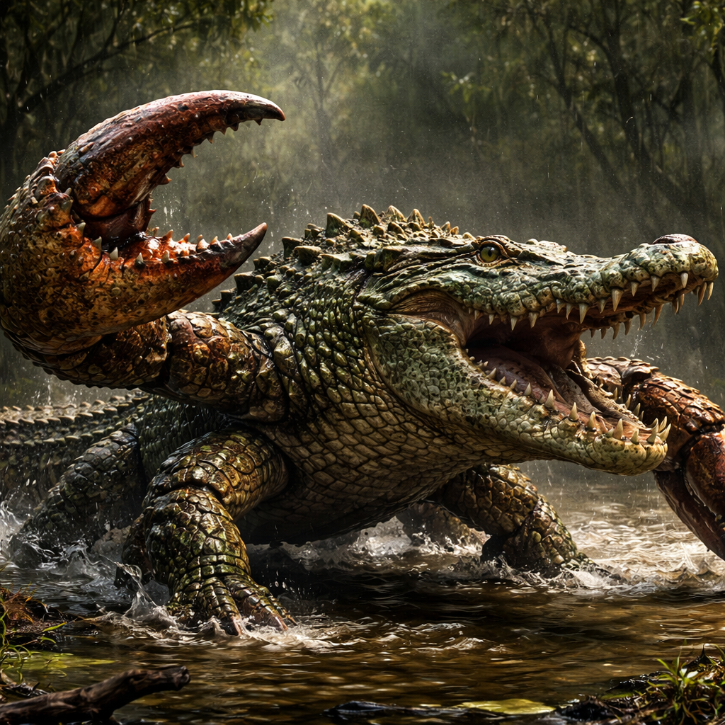 Crabocodile, hybrid of Crab and Crocodile