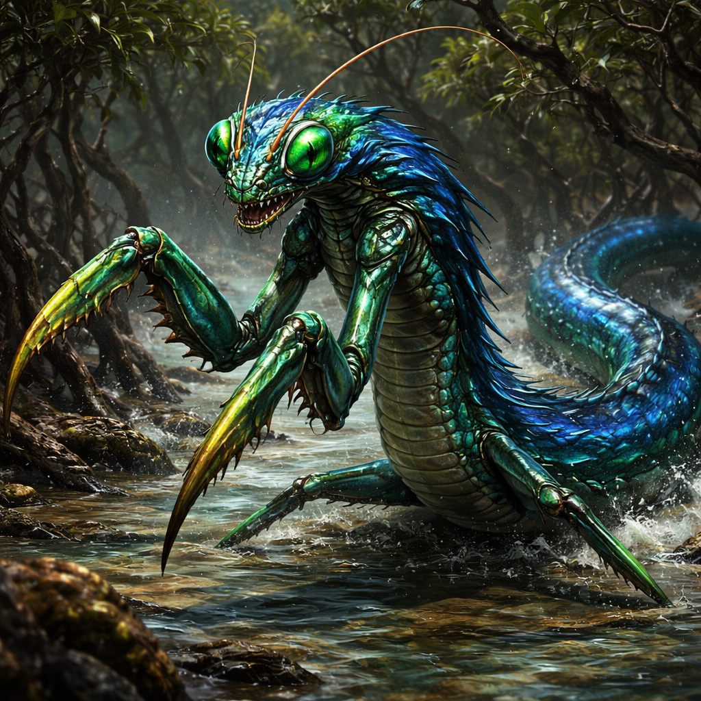 Eelantis, hybrid of Eel and Mantis