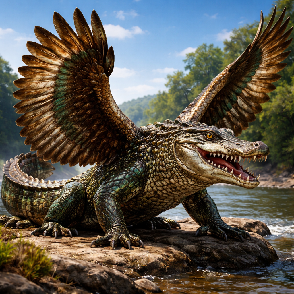 Alligle, hybrid of Alligator and Eagle
