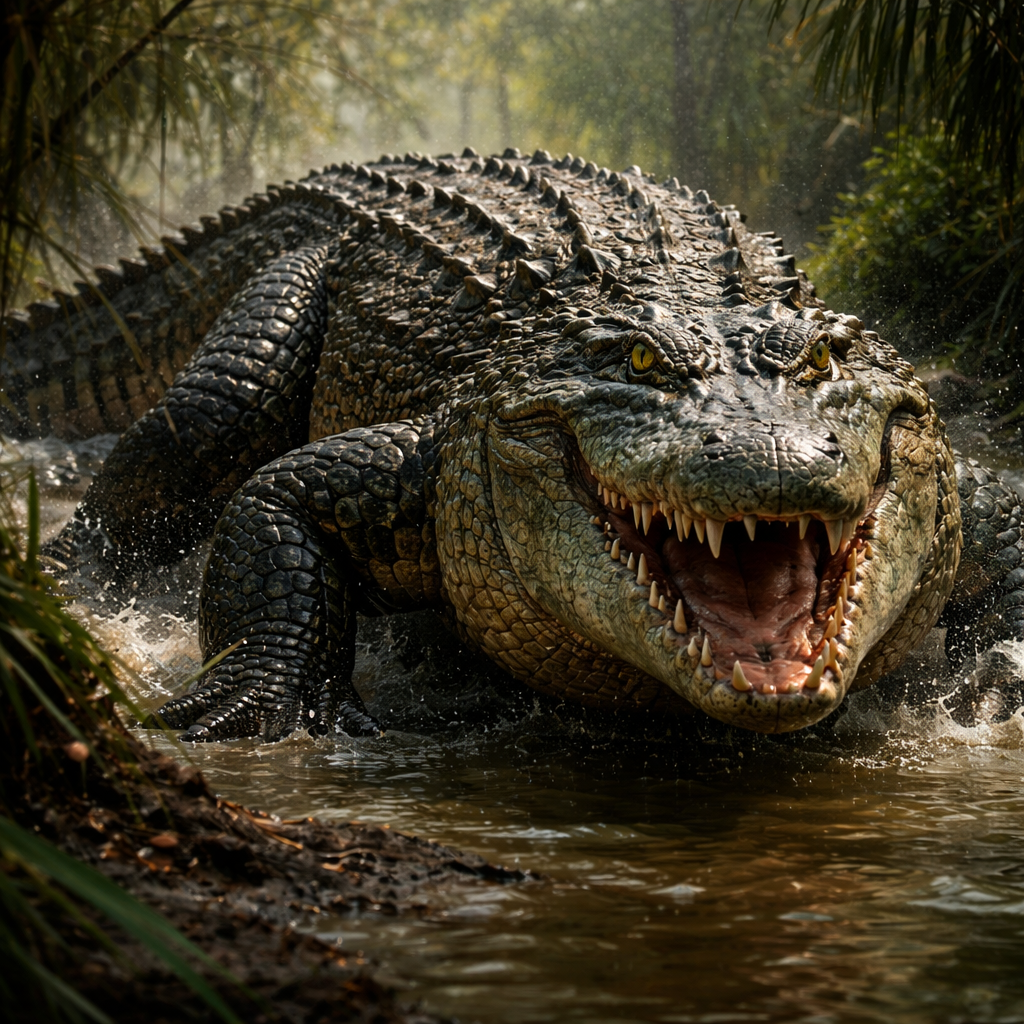 Crogator, hybrid of Alligator and Crocodile