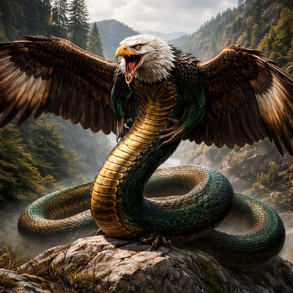 Cobragle, hybrid of Cobra and Bald Eagle