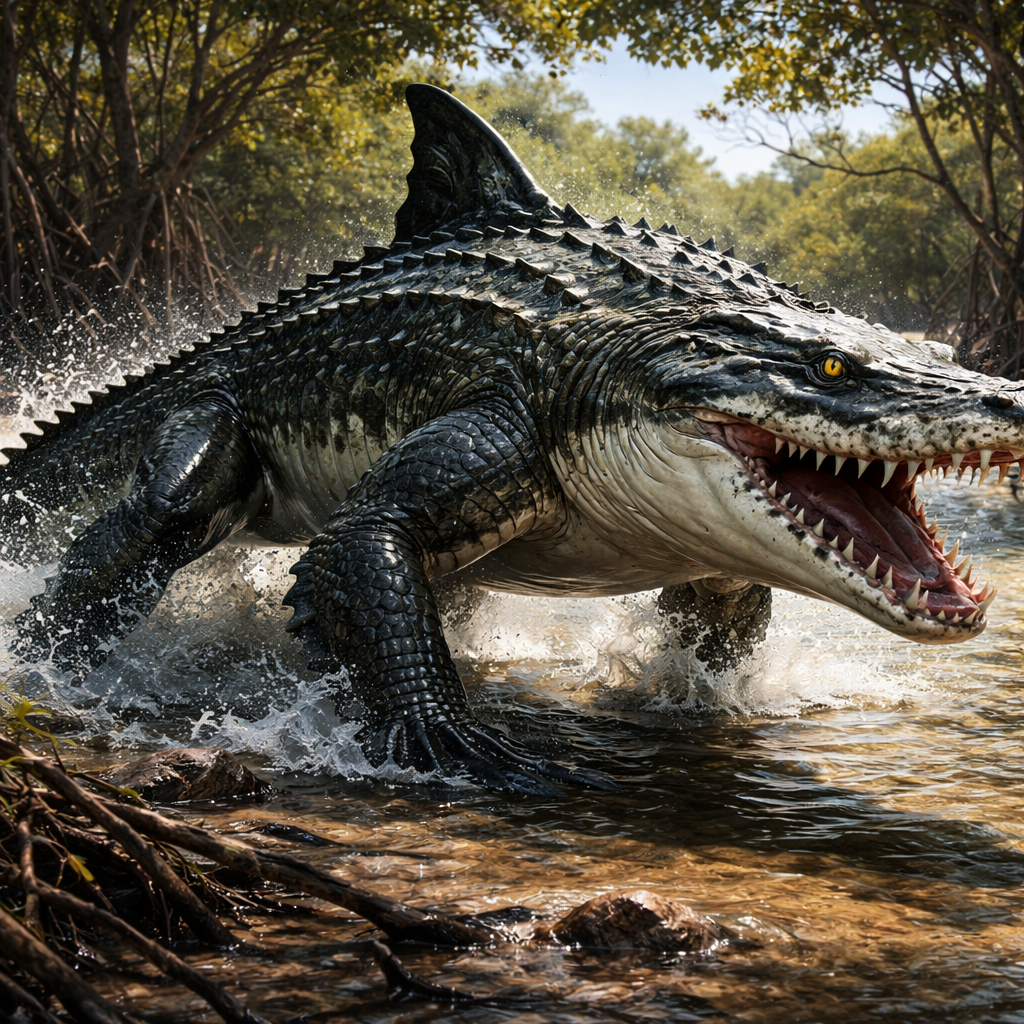 Shalligator, hybrid of Shark and Alligator