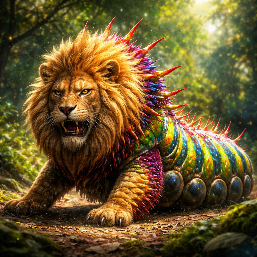 Caterlion, hybrid of Lion and Caterpillar