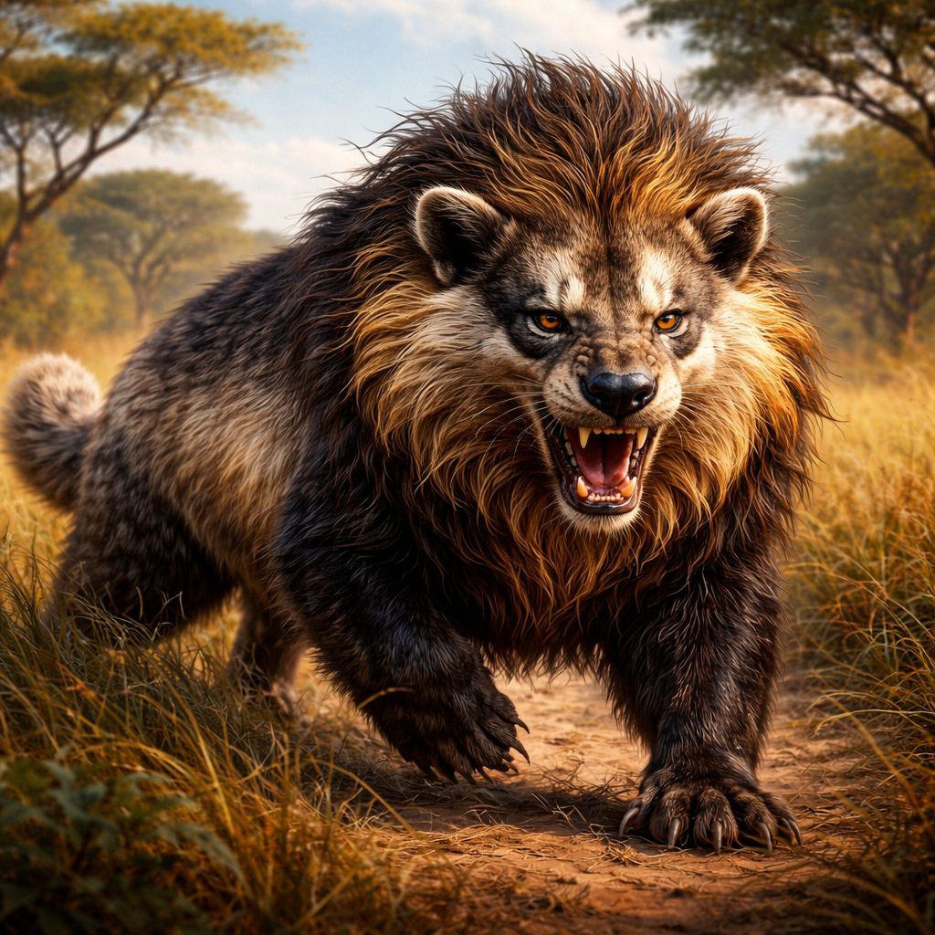Badlion, hybrid of Badger and Lion