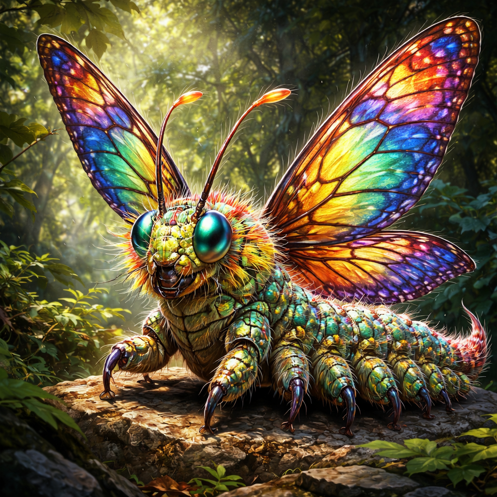Caterfly, hybrid of Butterfly and Caterpillar