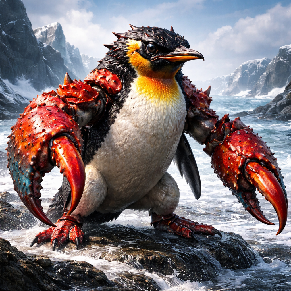 Crabguin, hybrid of Crab and Penguin