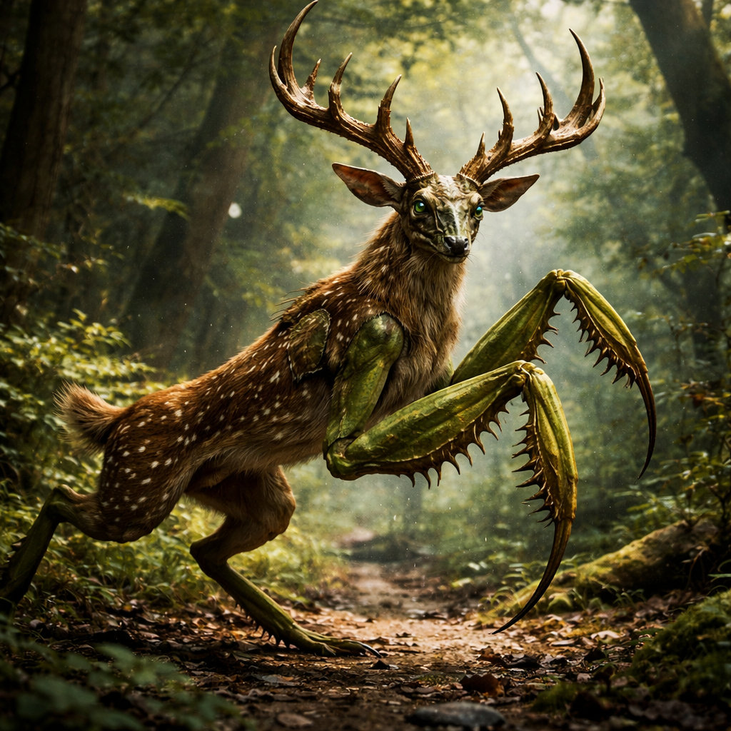 Mantisdeer, hybrid of Mantis and Deer