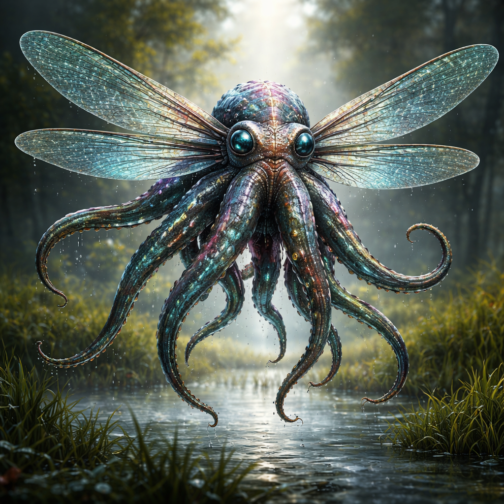 Octofly, hybrid of Octopus and Dragonfly