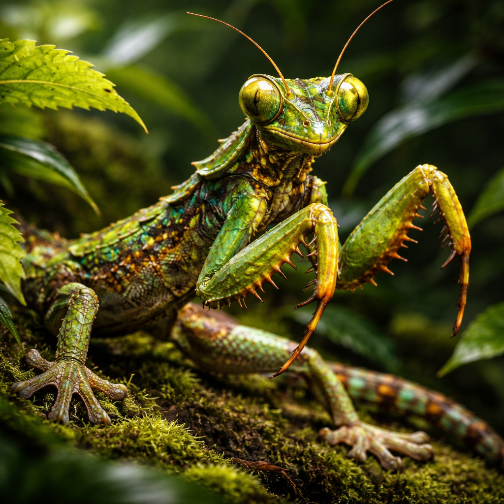 Geckantis, hybrid of Gecko and Mantis