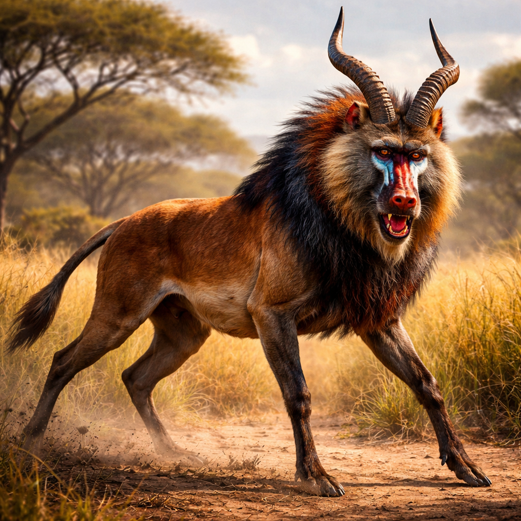 Babalope, hybrid of Baboon and Antelope