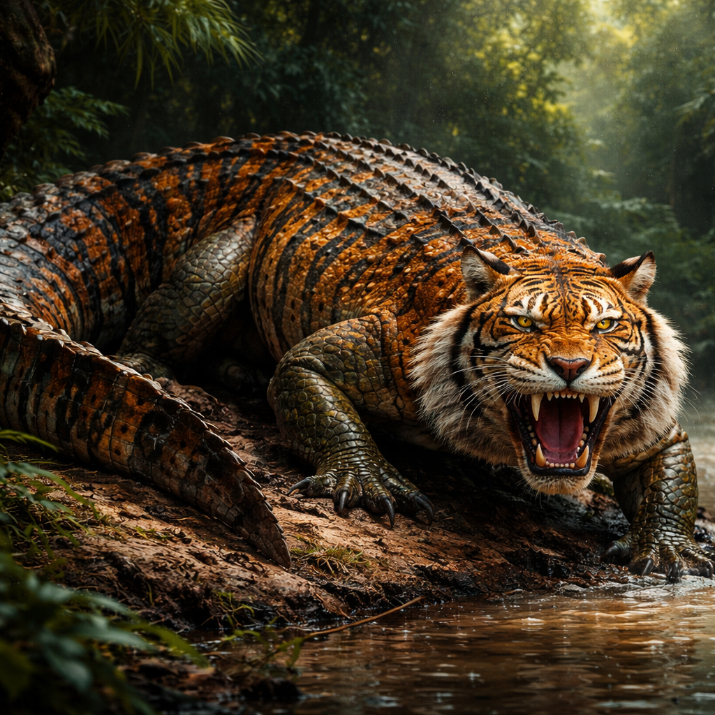 Tigalligator, hybrid of Alligator and Tiger