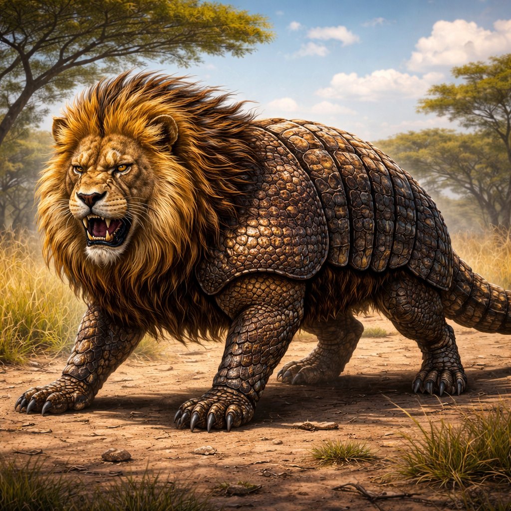 Lionarillo, hybrid of Lion and Armadillo