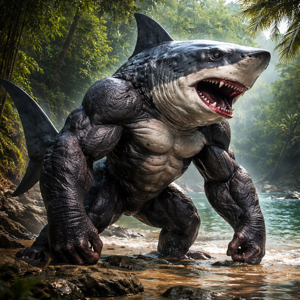 Gorilla Shark, hybrid of Gorilla and great white shark