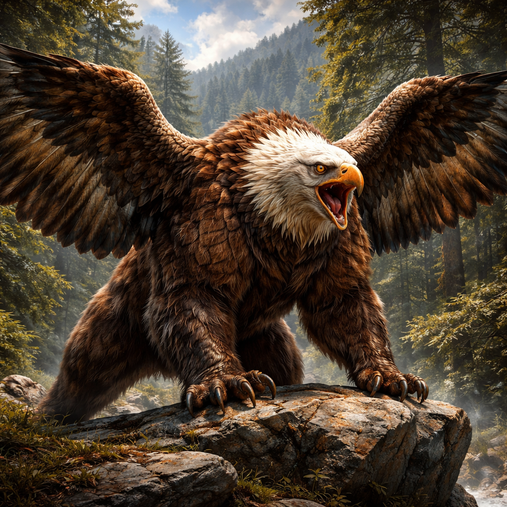 Beargle, hybrid of Bear and Eagle