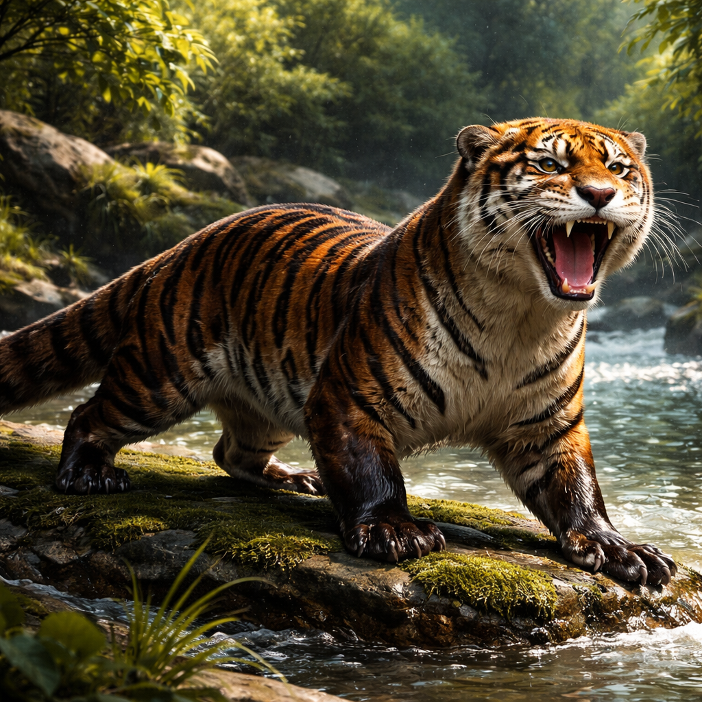 Tigotter, hybrid of Tiger and Otter