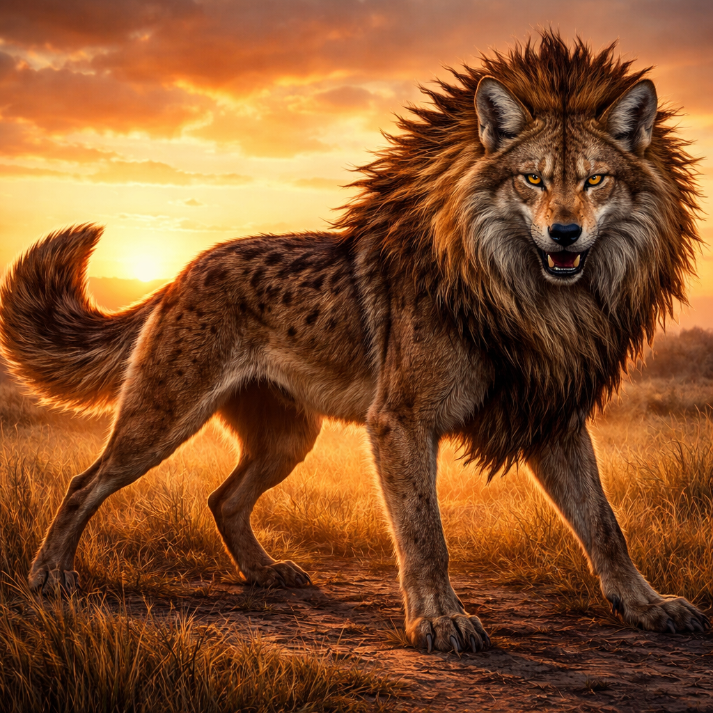 Coyoteon, hybrid of Coyote and Lion