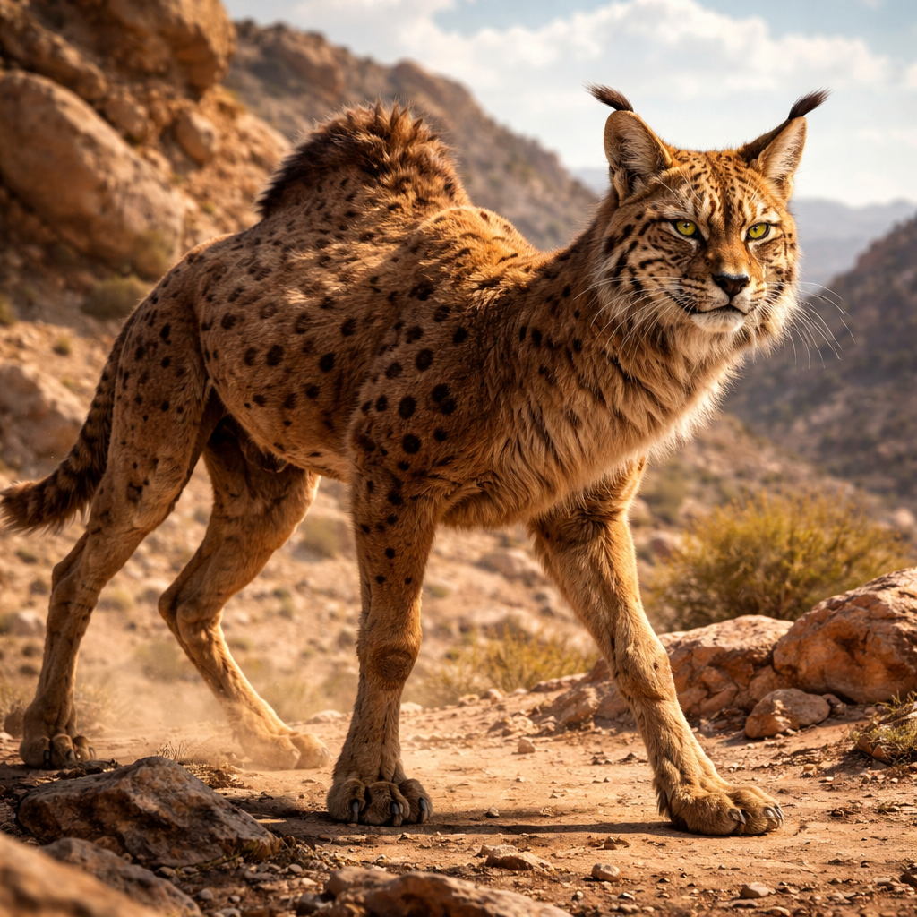 Camalynx, hybrid of Camel and Bobcat