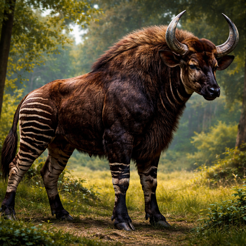 Okibison, hybrid of Okapi and Bison
