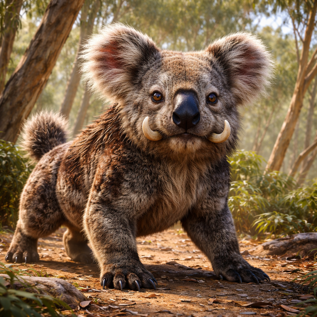 Warlala, hybrid of Warthog and Koala
