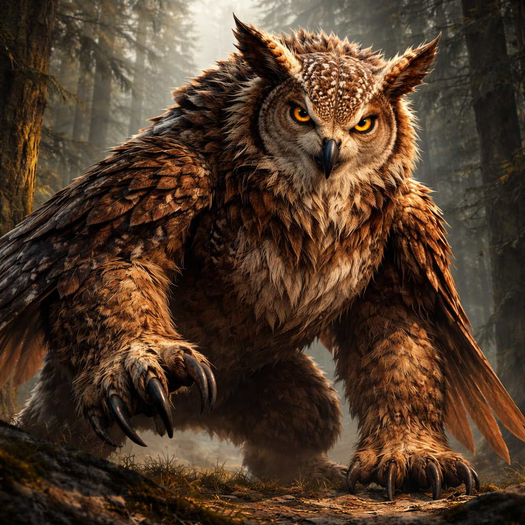Owlbeara, hybrid of Owl and Bear