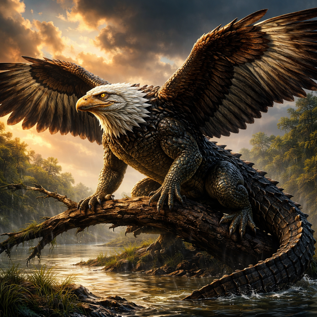 Alligle, hybrid of Alligator and Eagle