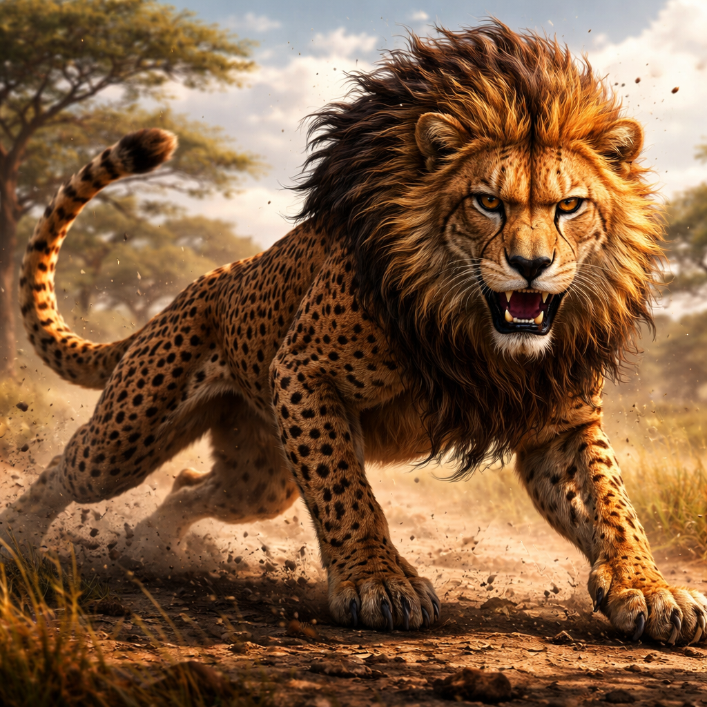 Cheetahion, hybrid of Cheetah and Lion