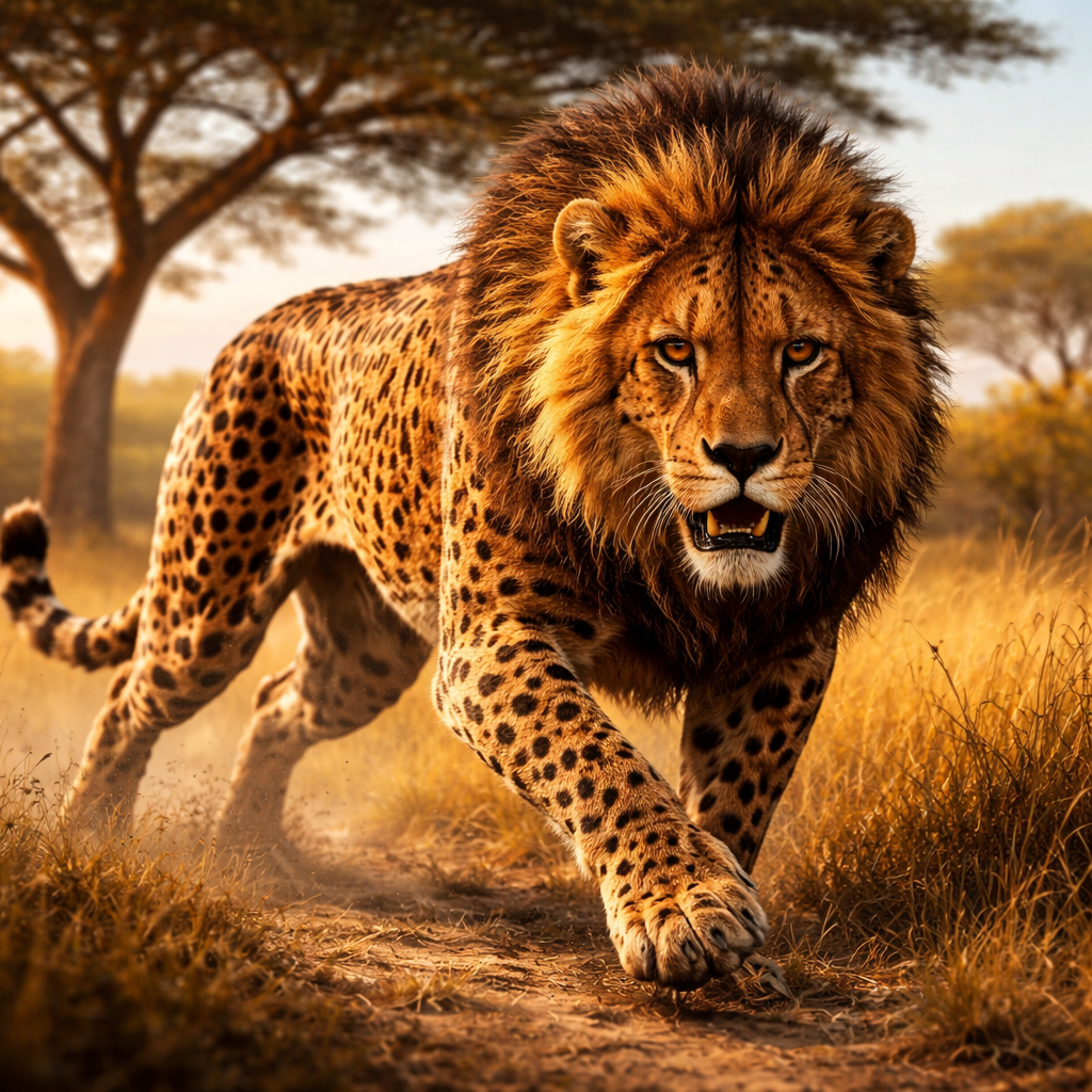 Liochita, hybrid of Lion and Cheetah