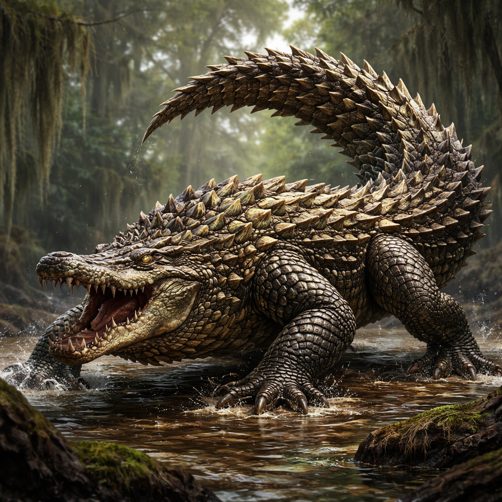 Alligon, hybrid of Alligator and Pangolin