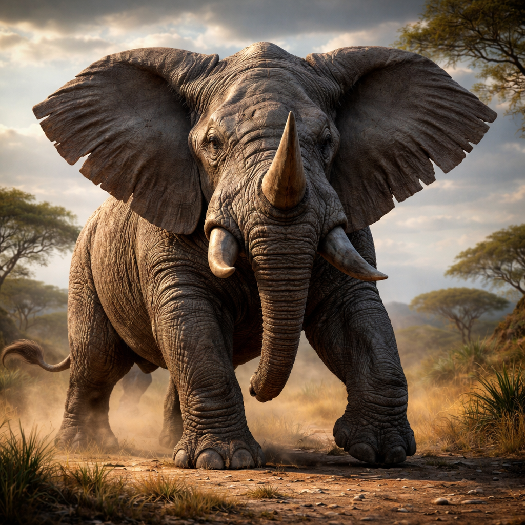 Rhinophant, hybrid of Elephant and Rhinoceros