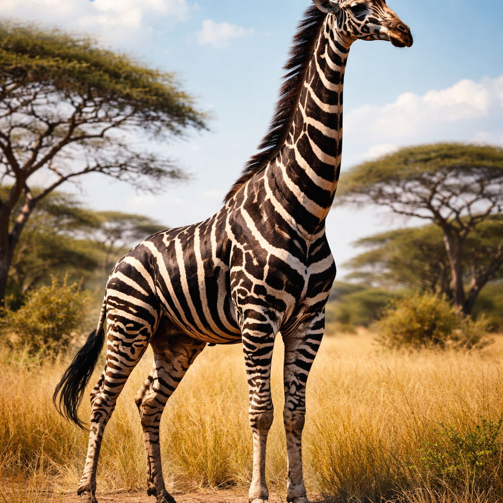 Ziraffe, hybrid of Giraffe and Zebra