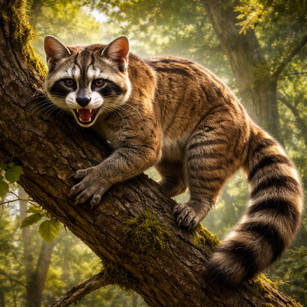 Coucoon, hybrid of Cougar and Raccoon
