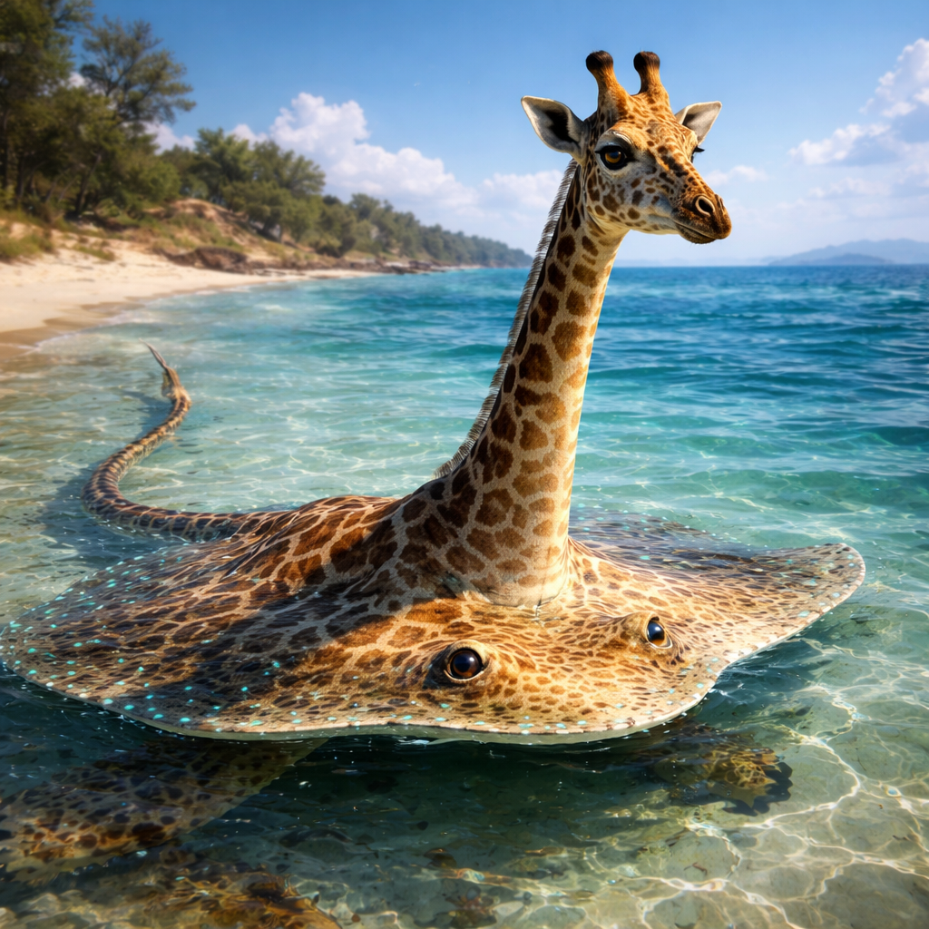 Giraffiray, hybrid of Giraffe and Electric Ray