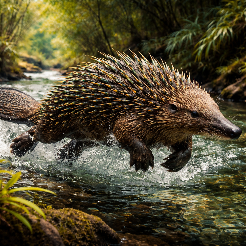 Echibeaver, hybrid of Echidna and Beaver