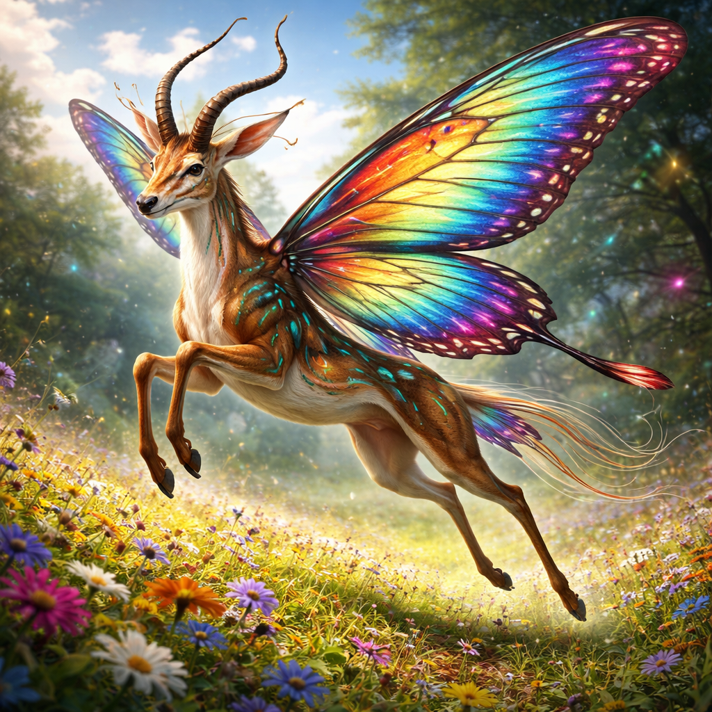 Butterlope, hybrid of Butterfly and Antelope