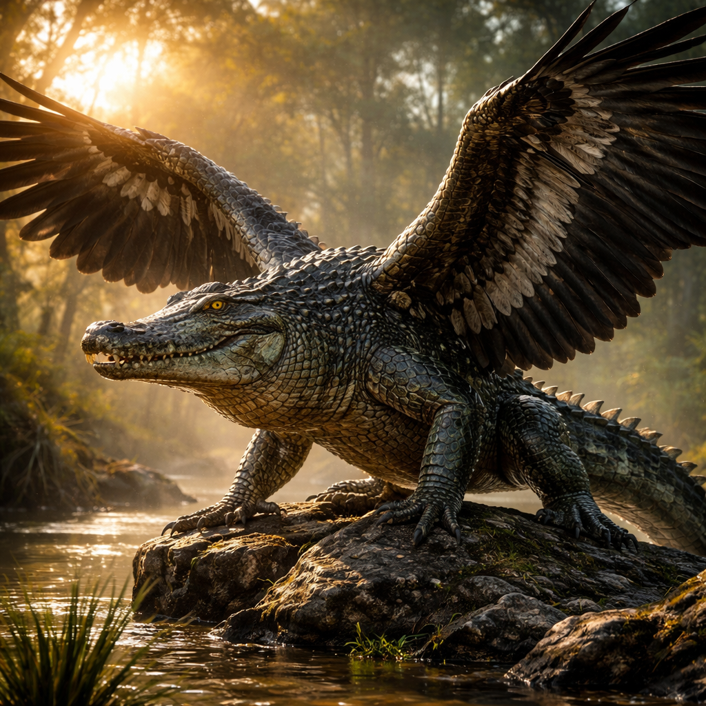 Allicondor, hybrid of Alligator and Condor