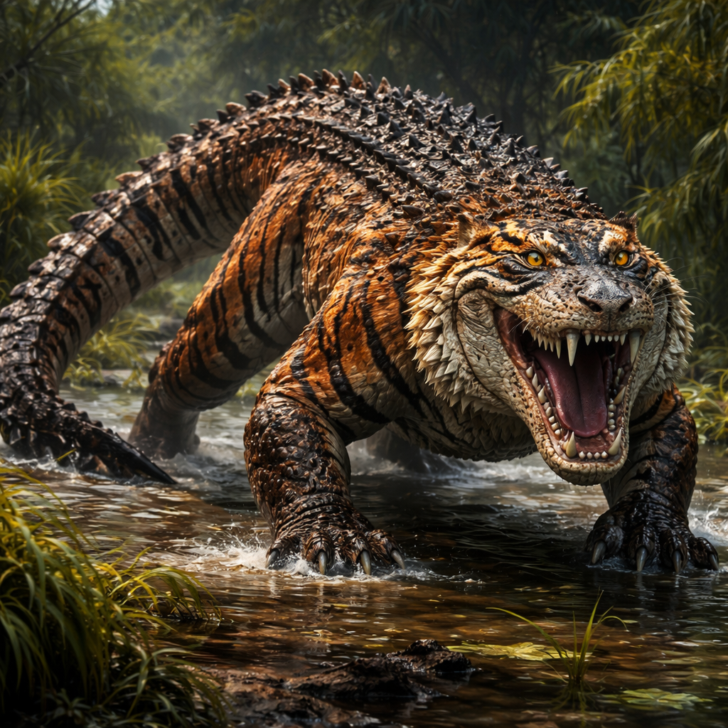 Crocotiger, hybrid of Crocodile and Tiger