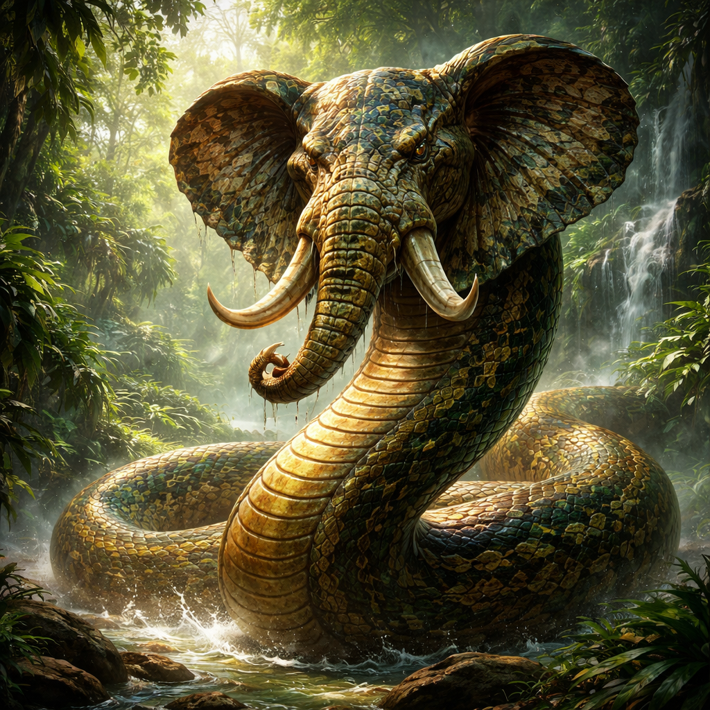 Cobraelephanta, hybrid of Cobra and Elephant