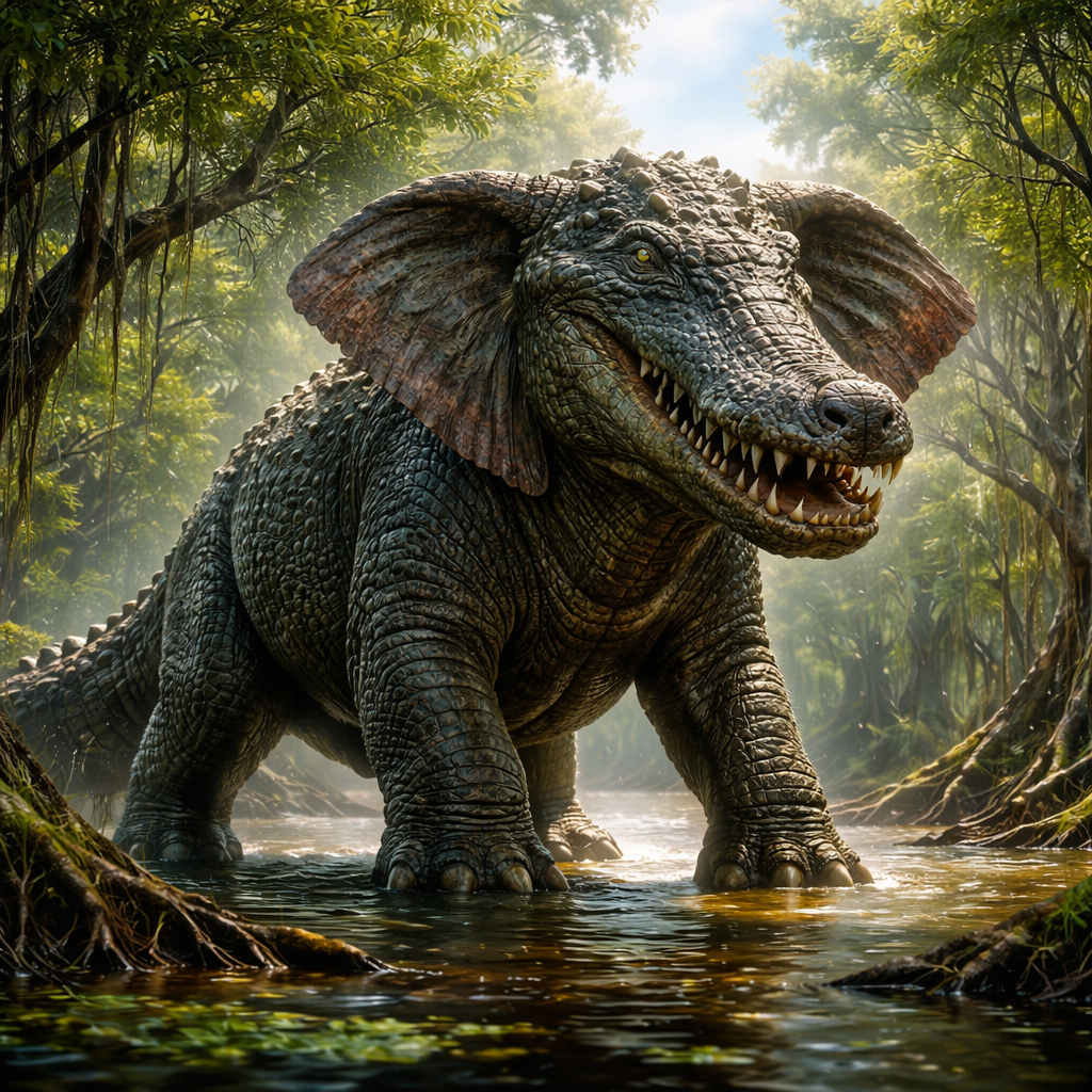 Elephigator, hybrid of Elephant and Alligator
