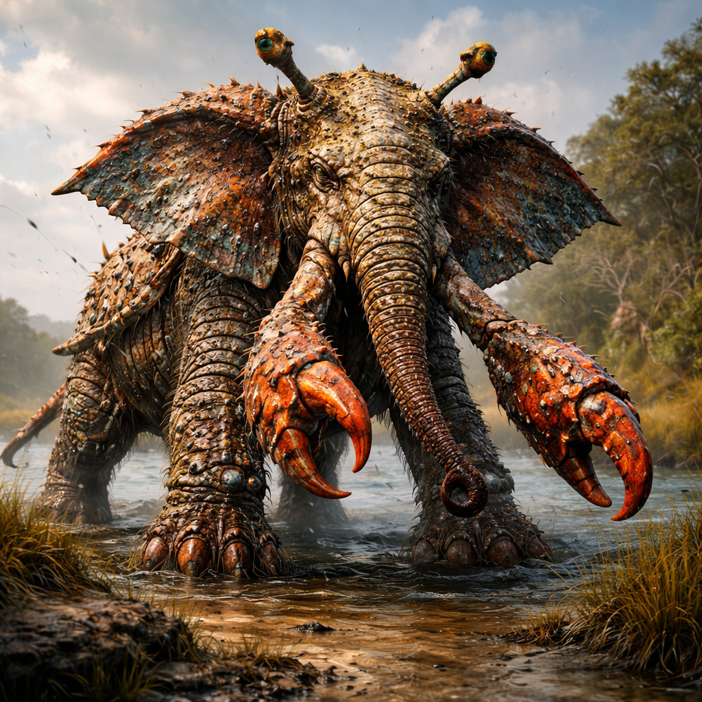 Elecran, hybrid of Elephant and Crab