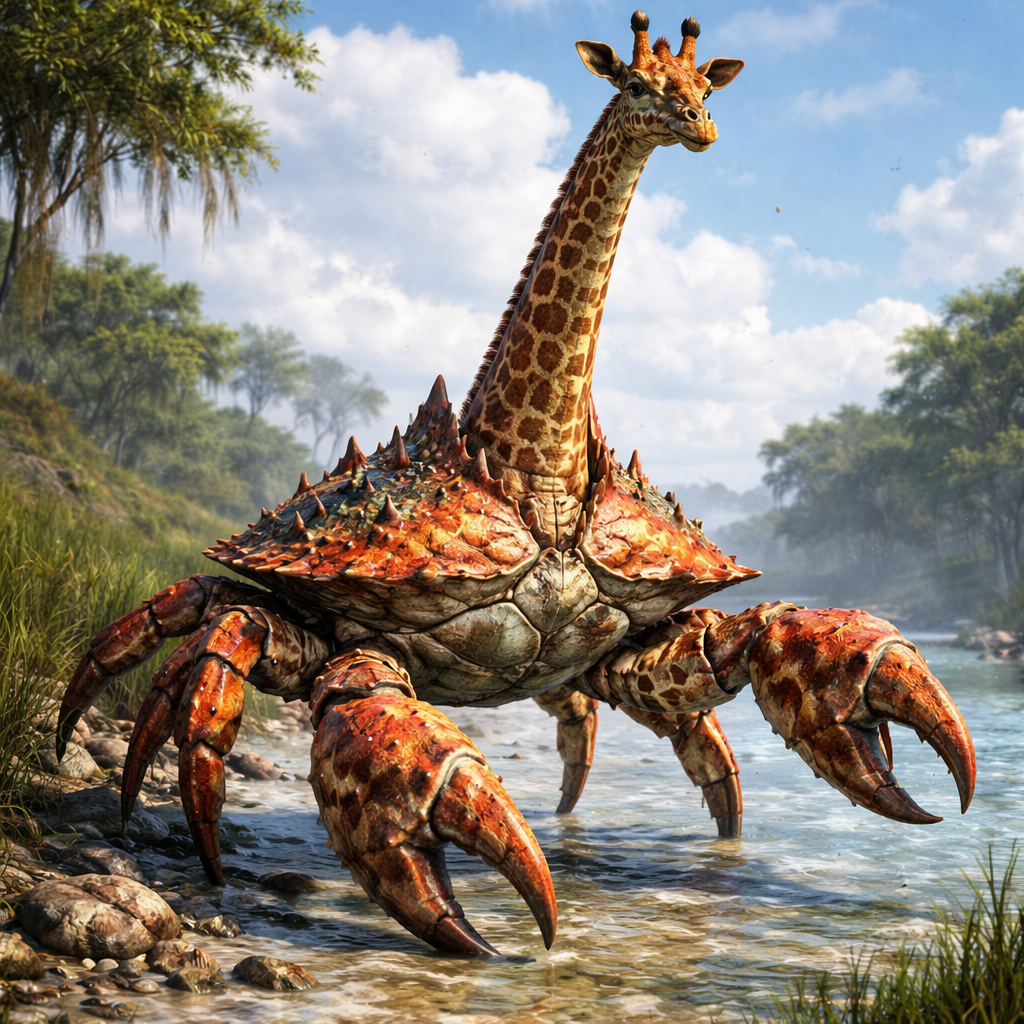 Crabaffe, hybrid of Crab and Giraffe