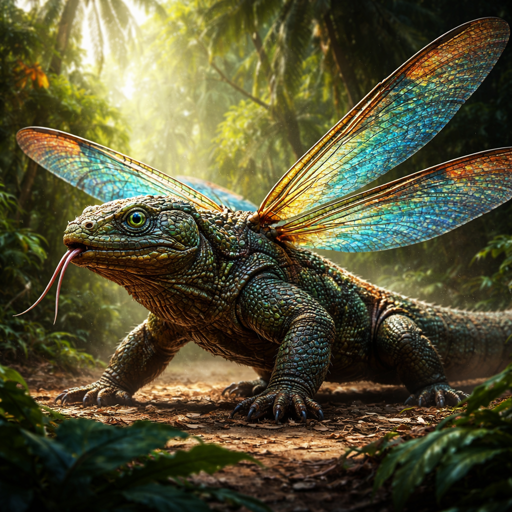Komodofly, hybrid of Komodo Dragon and Dragonfly