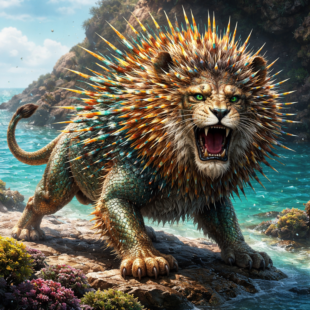 Lioffer Fish, hybrid of Lion and Puffer Fish