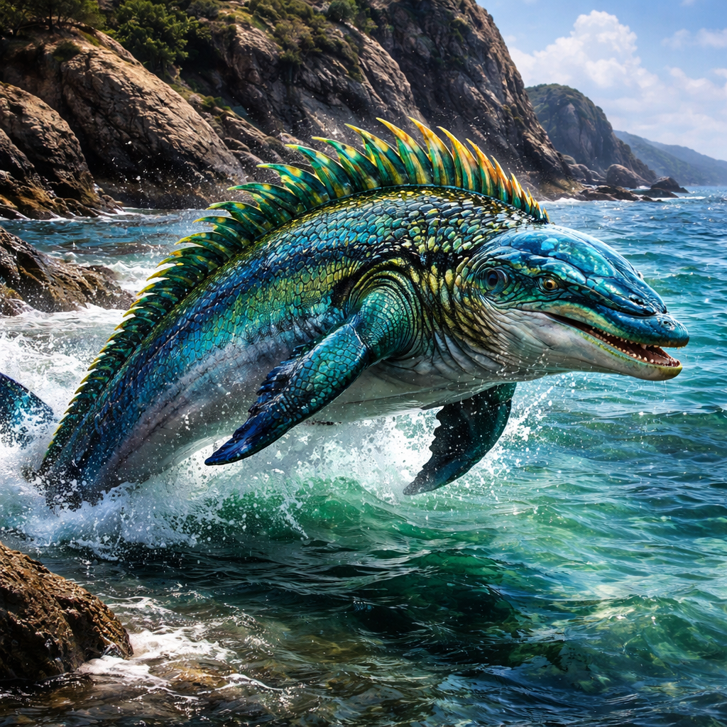 Iguaphin, hybrid of Dolphin and Iguana