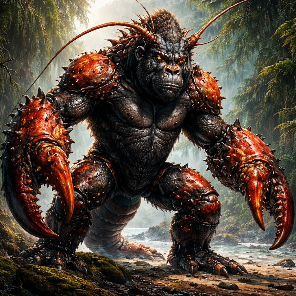 Gorblaster, hybrid of Gorilla and Lobster