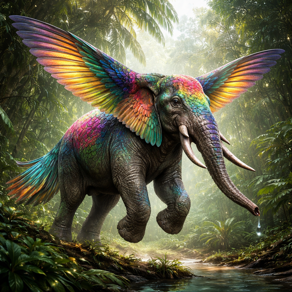 Elephumming, hybrid of Elephant and Hummingbird
