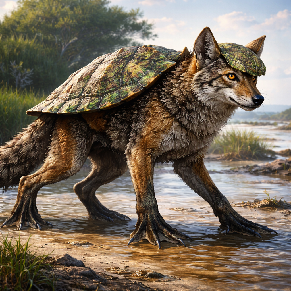 Coyturtle, hybrid of Coyote and Turtle
